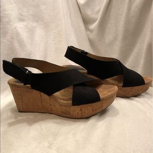Clark’s cork-soled platforms